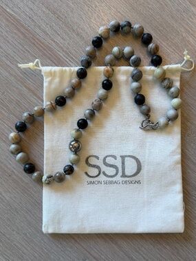 Simon Sebbag SSD natural stone with sterling silver 26” necklace